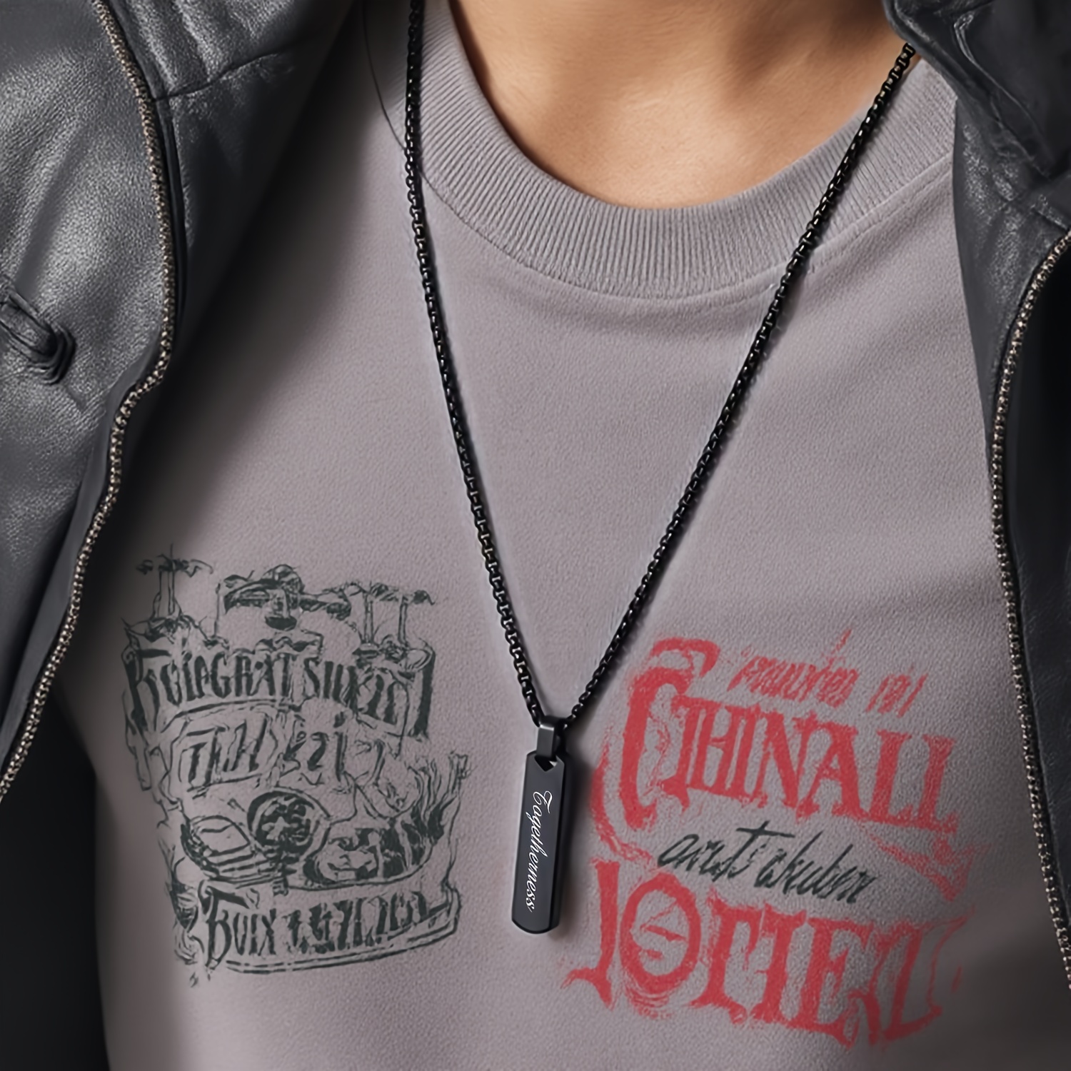 Personalized Stainless Steel Pendant Necklace